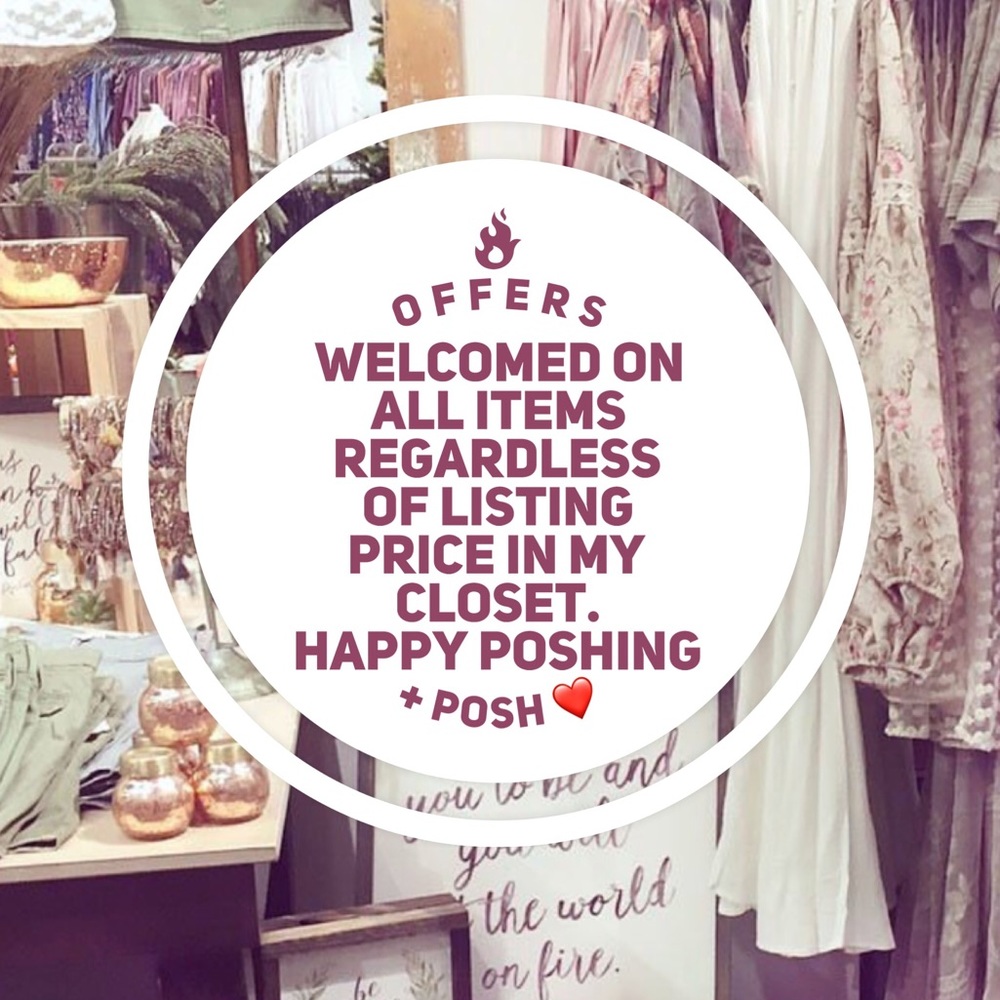 Offers Welcomed & Posh ❤️